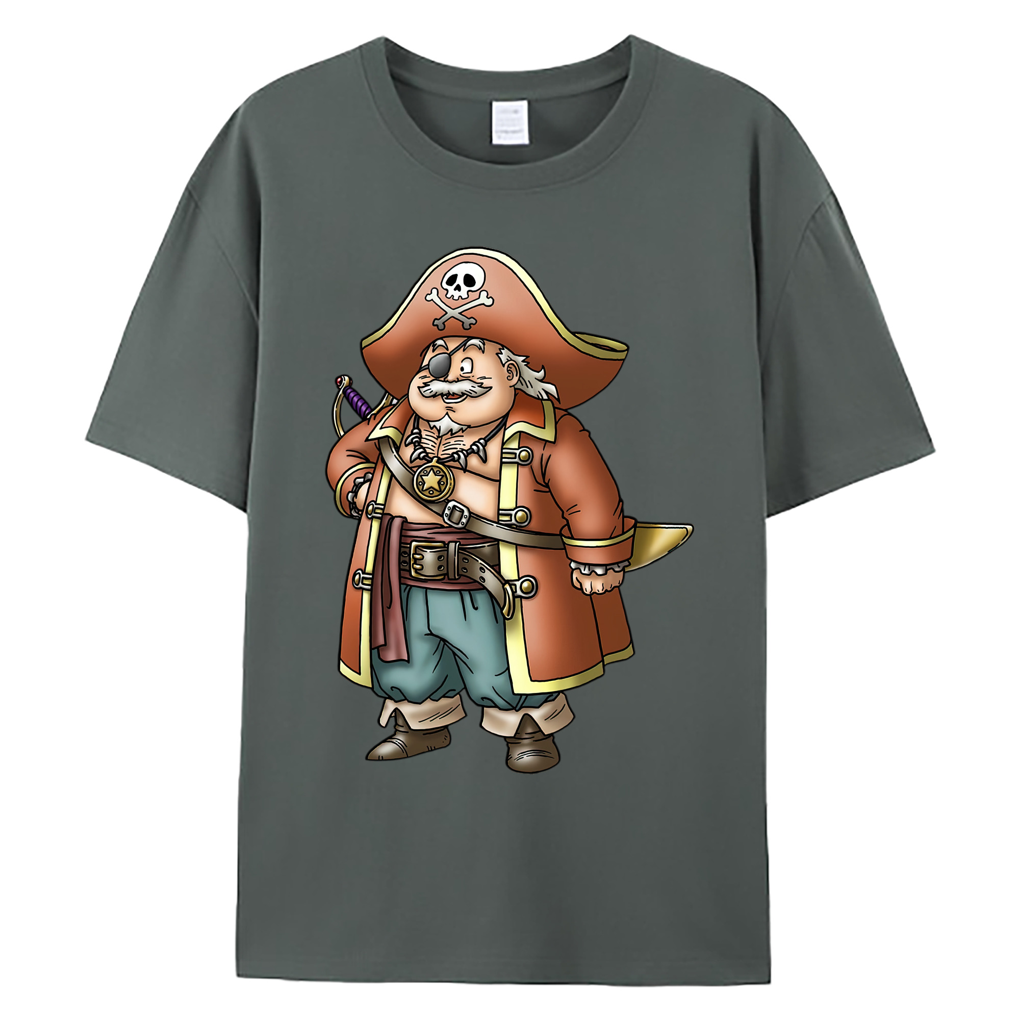（画像用） ドラゴンクエスト Doragon Kuesuto Dragon Quest 綿100％ メンズ半袖Tシャツ｜肌触りやわらか＆通気性
